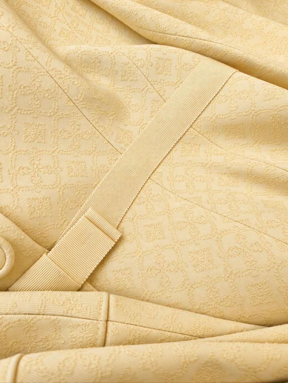 Tahari Arthur S. Levine Yellow Skirt Suit Peplum Blazer | Size 8 - Picture 12 of 12